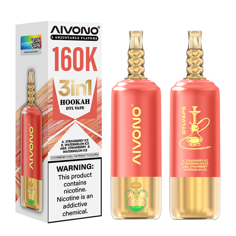 Aivono 160000 Puffs 3in1 Hookah DTL Disposable Vape