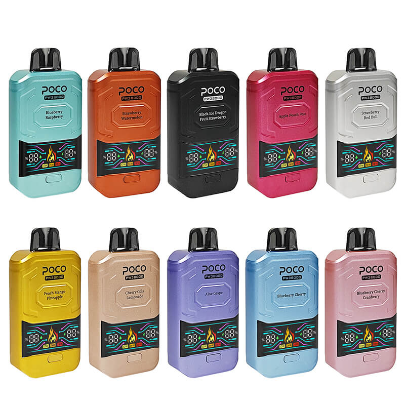 disposable vape bulk POCO PW 38000 Puffs 38K E-cigarettes Vapsolovaping – Vape Wholesale 202487:0.95 g strawberry mango Foger Switch Pro 30K