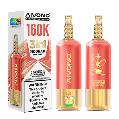 Aivono 160000 Puffs 3in1 Hookah DTL Disposable Vape
