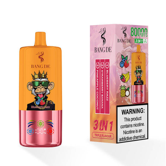 Bang DE 80000 Puffs 3in1  Flavors Disposable Vape