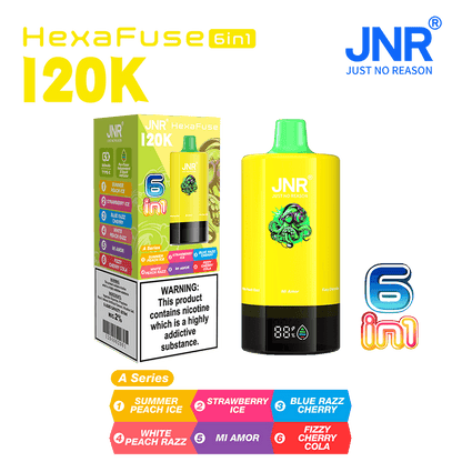 JNR HexaFuse 120000 Puffs 6in1 Disposable Vape