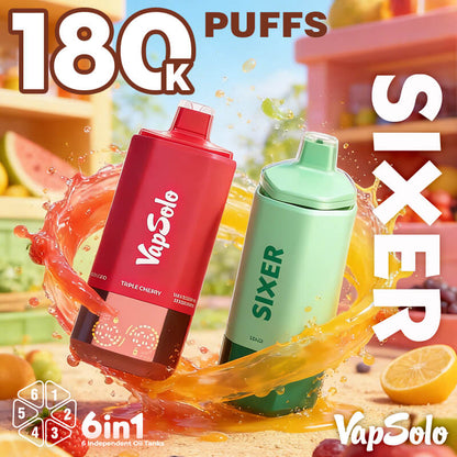 Vapsolo Sixer 180000 Puffs 6in1 Disposable Vape