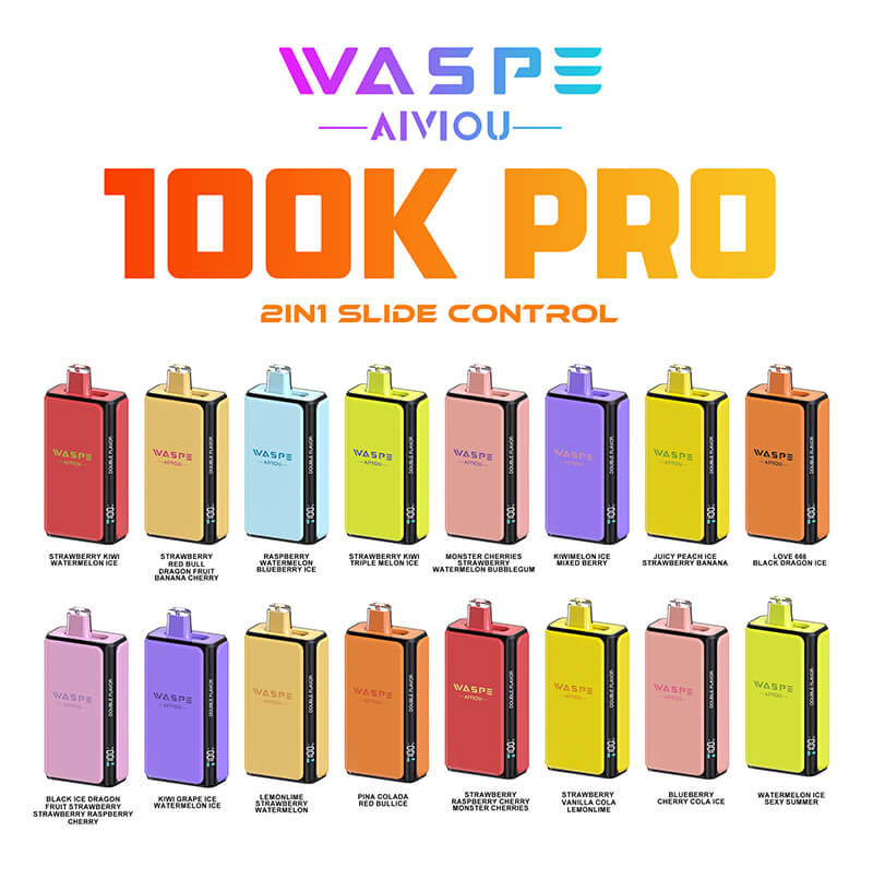 WASPE 100K Pro 2in1 Disposable Vape 100000 Puffs