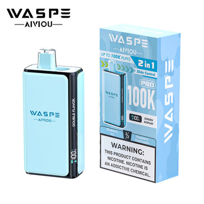 WASPE 100K Pro 2in1 Disposable Vape 100000 Puffs