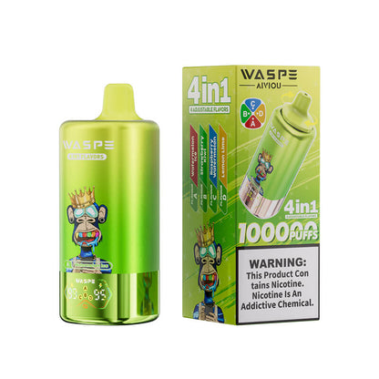 WASPE 100000 Puffs 4in1 Flavors Disposable Vape