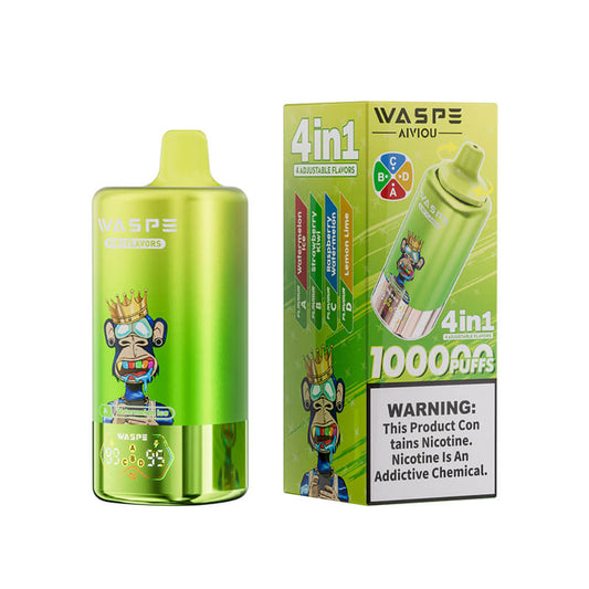 WASPE 100000 Puffs 4in1 Flavors Disposable Vape