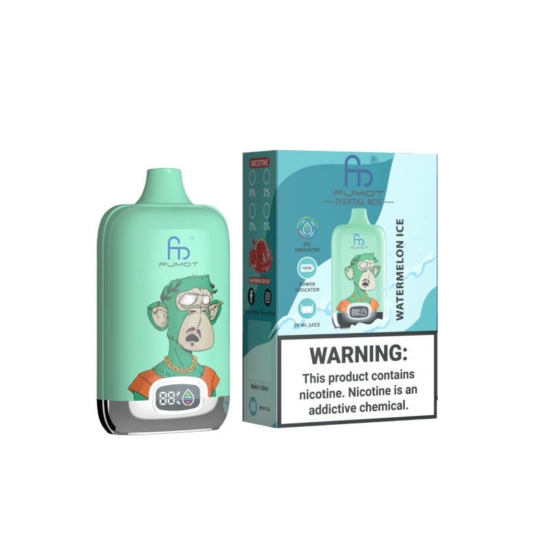 Fumot Digital Box 12000 Puffs Disposable Vape